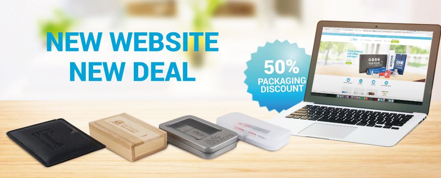 We are celebrating our new website by giving you 50% discount on packaging!