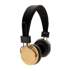 Wireless bamboo headphones