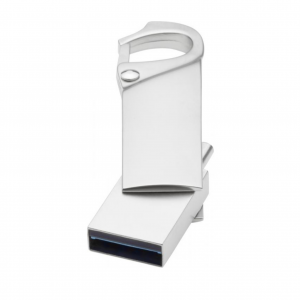 Feston | Type C USB 3.0 carabiner | Silver - USB-stick